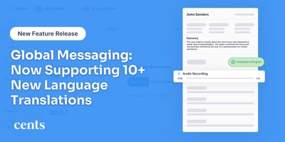 Expand Your Messaging Reach: Introducing Cents Global Messaging