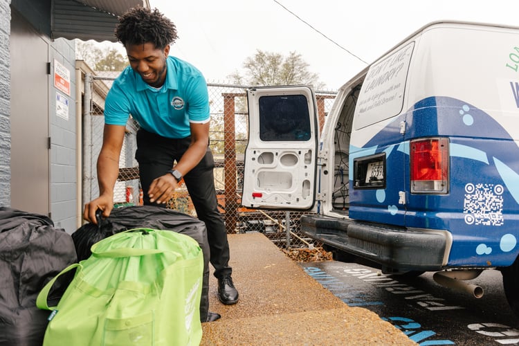 Pickup and Delivery Loading Van