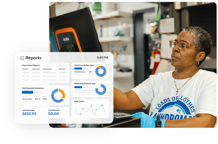 Overlay for reports Cents business manager