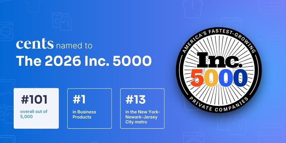 Cents Named the Fastest-Growing Business Products Company on the 2026 Inc. 5000