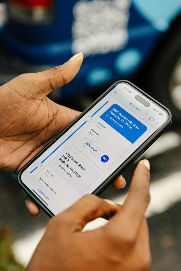 Pickup & Delivery App WebImage